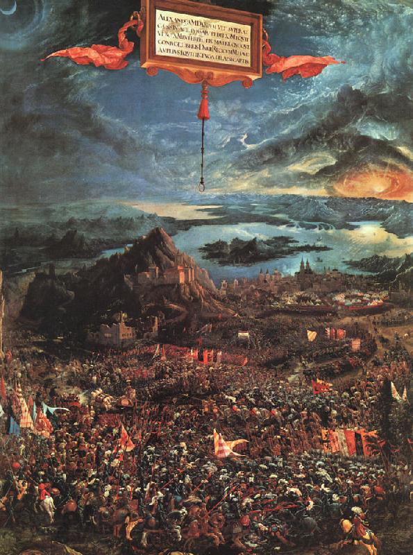 Albrecht Altdorfer The Battle of Alexander France oil painting art